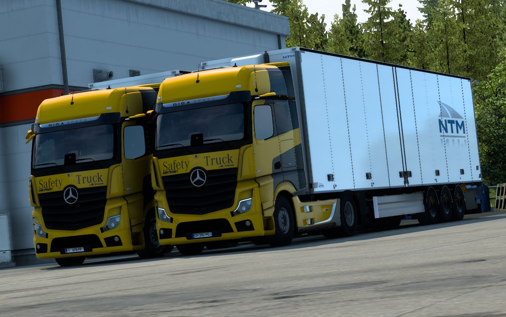 歐洲卡車(chē)模擬2聯(lián)運(yùn)體驗(yàn) 奔馳MP5運(yùn)輸21噸機(jī)油從奧斯陸到哥特堡